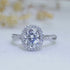 2ct Oval Cut Twisted Moissanite Shank Engagement Ring Amira